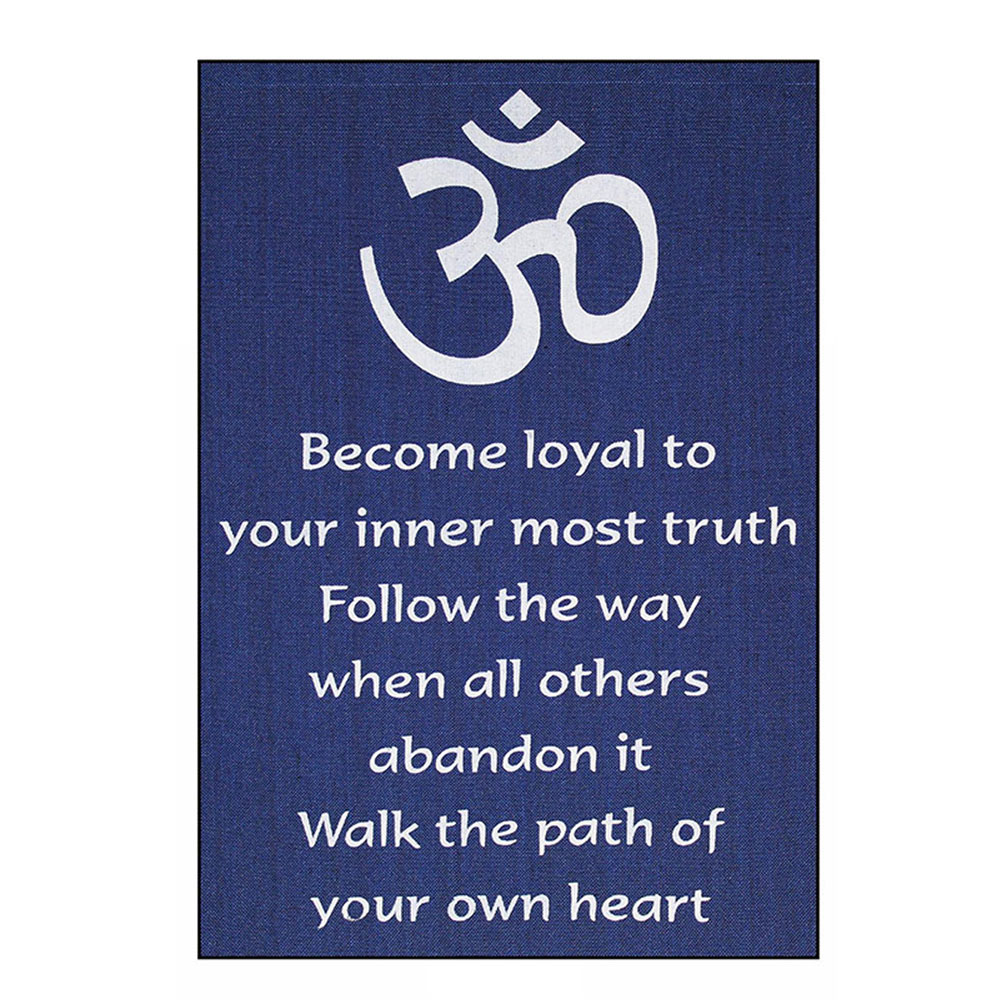 Banner - Become Loyal to your Innermost Truth Blue - Yogavni
