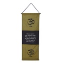 Banner - Become Loyal to your Innermost Truth in Olive &amp; Black - 1pc - Yogavni