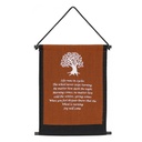 Banner - Tree of Life Joy will Come - Rust - 1pc - Yogavni
