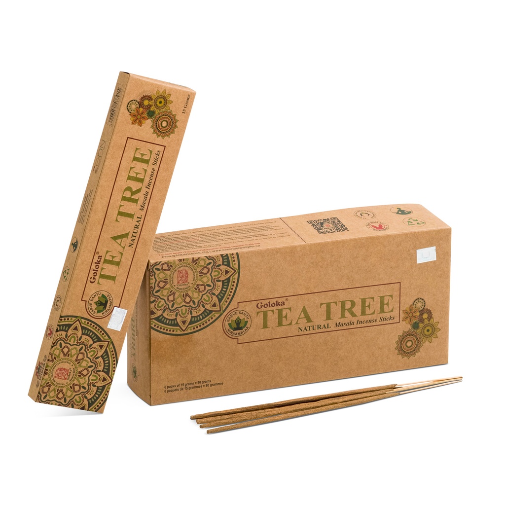 Incense Sticks - Tea Tree 90g - Goloka
