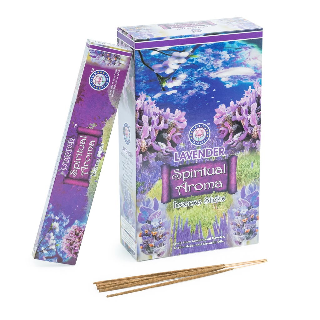 Incense Sticks - Spiritual Aroma - Lavender 180g - Lotus