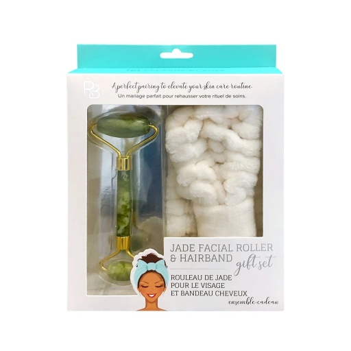 [628949063476] Facial Roller - Jade with Hairband - 1pc - Relaxus