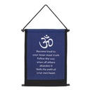 Banner - Become Loyal to your Innermost Truth - Blue - 1pc - Yogavni