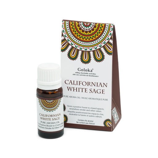 [8906051435568] Aroma Oil - Californian White Sage 10ml - Goloka