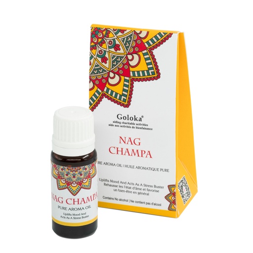 [8906051435438] Aroma Oil - Nag Champa 10ml - Goloka