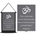 Banner - There is No Need for Temples Dalai Lama - Grey - 1pc - Yogavni