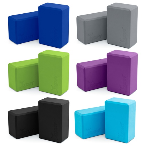 Yoga Blocks - Foam 3in/7.5cm - 2pc - Yogavni