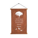 Banner - Life Measured by Breaths - Rust - 1pc - Yogavni
