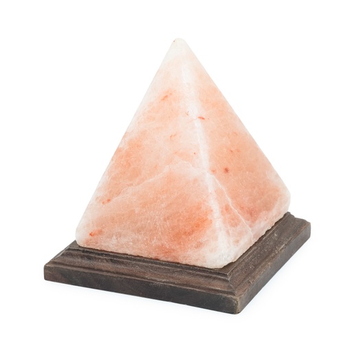 [638872928803] Himalayan Salt Lamp - Pyramid approx 6in/15cm with On/Off Switch - 1pc - Yogavni