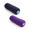 Yoga Bolster - Large Cylindrical Round Cotton Filled OM Embroidered Lotus - Yogavni