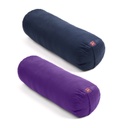 Yoga Bolster - Large Cylindrical Round Microfibre Cover Cotton Filled - Yogavni