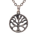 Jewellery Pendant - Tree of Life with Roots Cut Through - Small - Silver - Yogavni