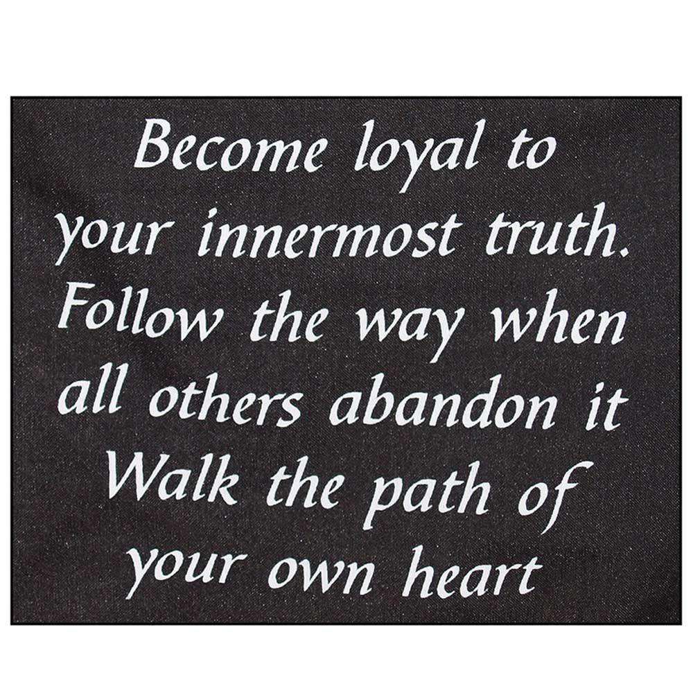 Banner - Become Loyal to your Innermost Truth Gold & Black - Yogavni