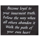 Banner - Become Loyal to your Innermost Truth Gold &amp; Black - Yogavni
