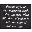 Banner - Become Loyal to your Innermost Truth Gold & Black - Yogavni