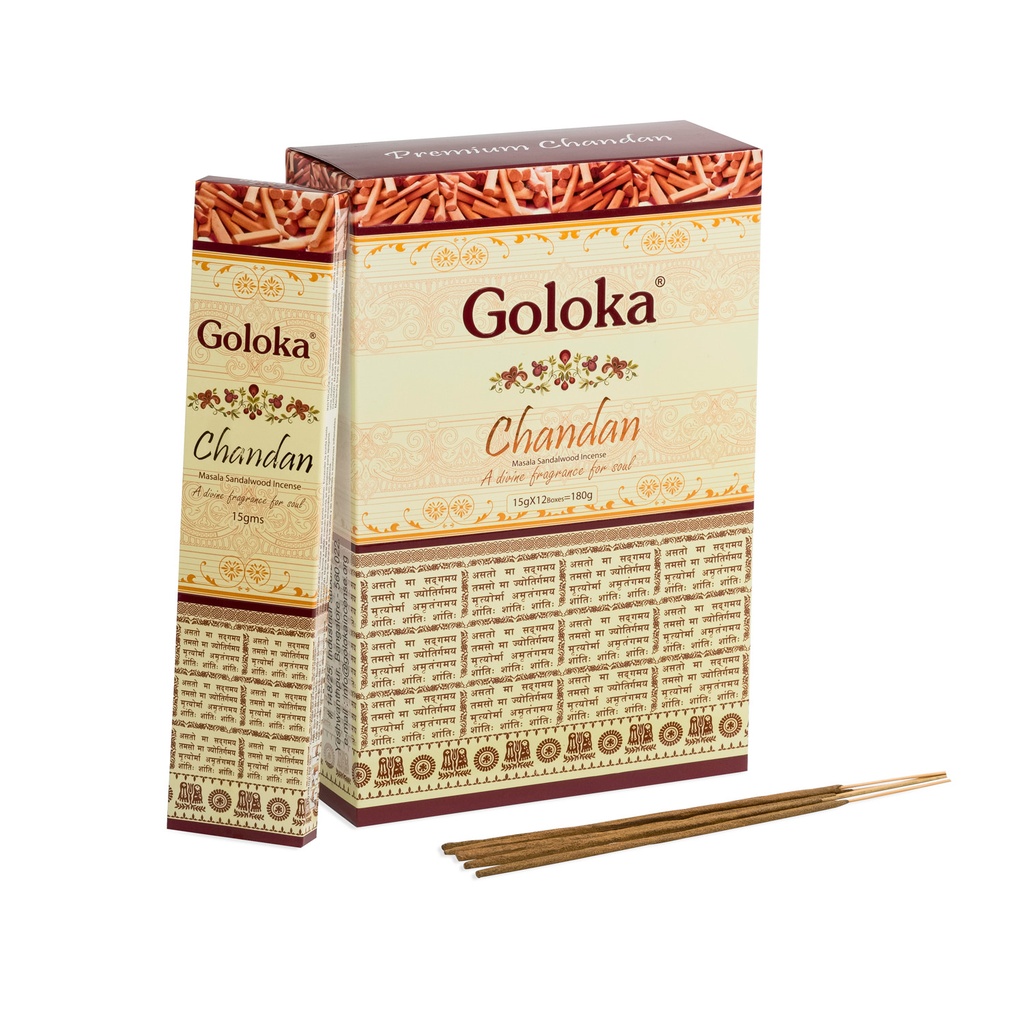 Incense Sticks - Premium Chandan 180g - Goloka