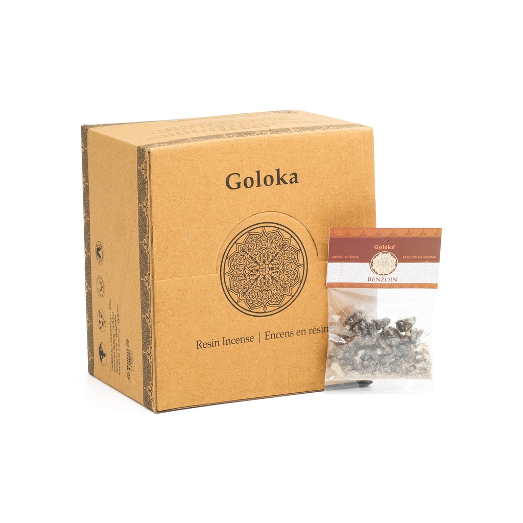 Incense Resin - Benzoin 0.5oz/15gr Pack - 1pc - Goloka