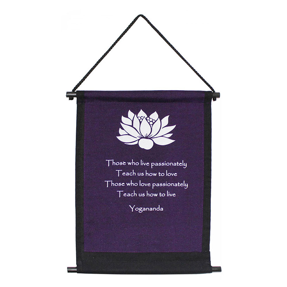 Banner - Yogananda Lotus - Purple - Yogavni