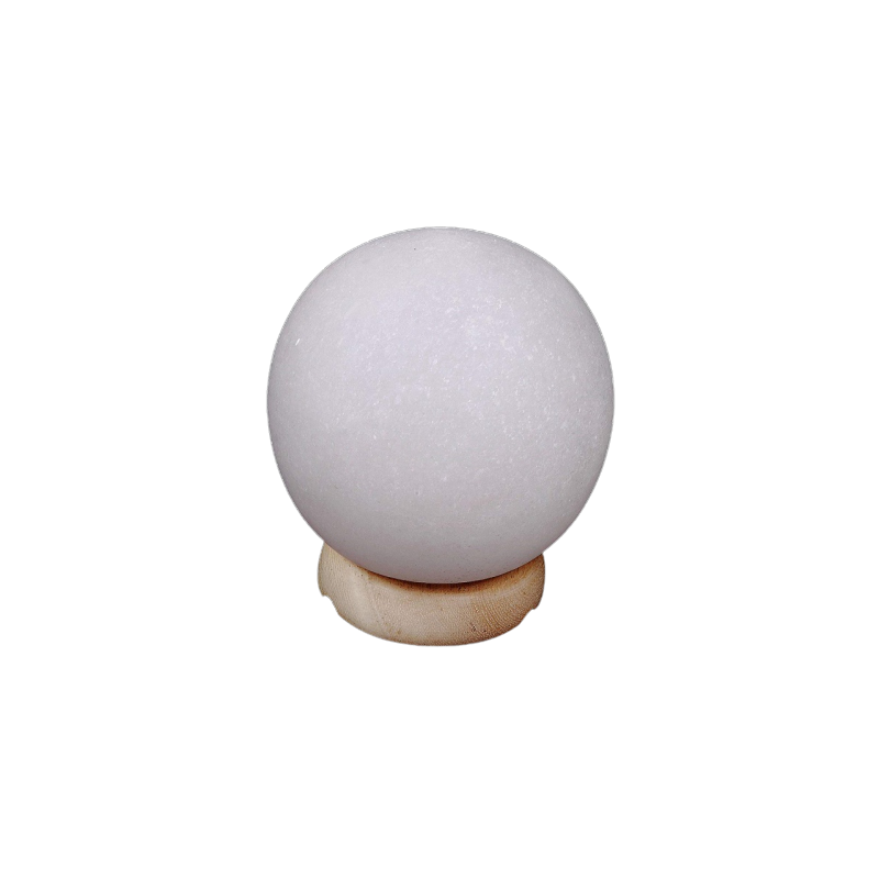Himalayan Salt Lamp - Sphere White - 1pc - Yogavni 