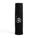 [617037782658] Yoga Mat Bag - Cotton Canvas Zipper Closure Embroidered OM- Yogavni (Black)