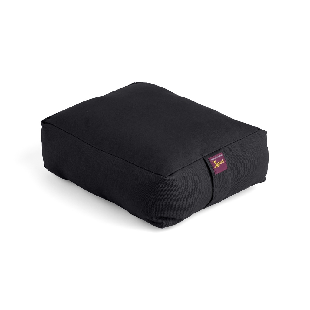 Zafu Cushion - Rectangular Buckwheat Filled - Yogavni