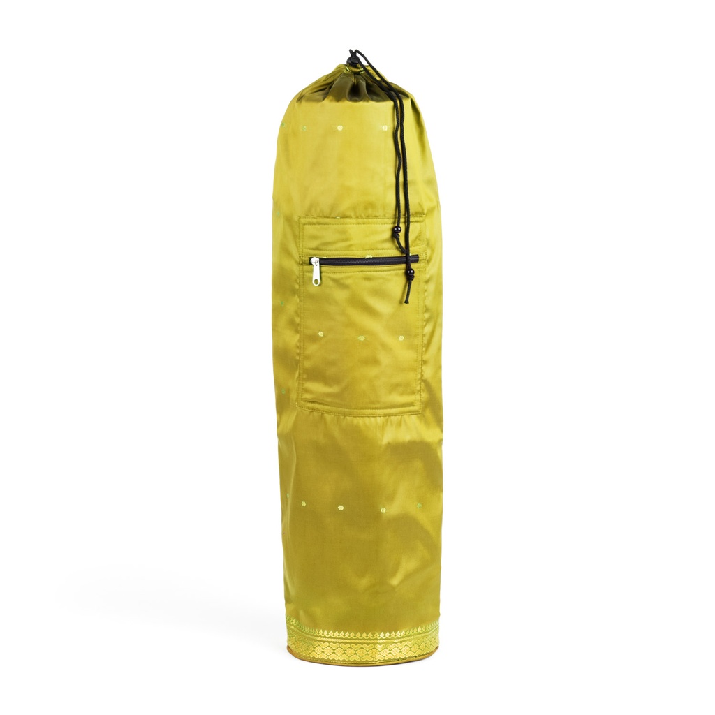 Yoga Mat Bag - Silk Indian Sari - Yogavni 