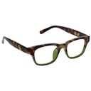 [070747274118] Reading Glasses - Layover - Tortoise Green - 1pc - Peepers (+1.00)