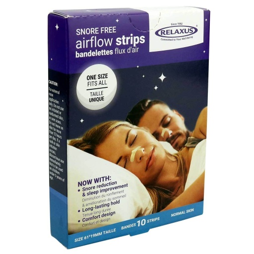 [628949018476] Snore Strips - Free Air Flow Strips - 10pc - Relaxus