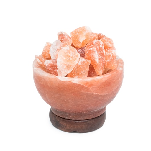 [638872921965] Himalayan Salt Lamp - Fire Bowl Medium 6in/15cm - Yogavni