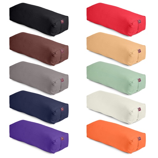Yoga Bolster - Long Rectangular Cotton Filled - 1pc - Yogavni 