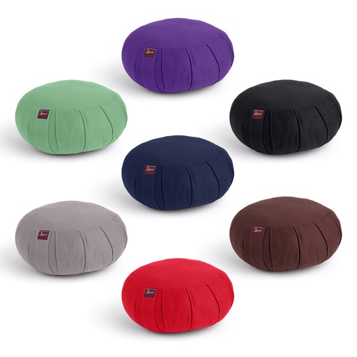 Zafu Cushion - Large Round Cotton Filled - Yogavni