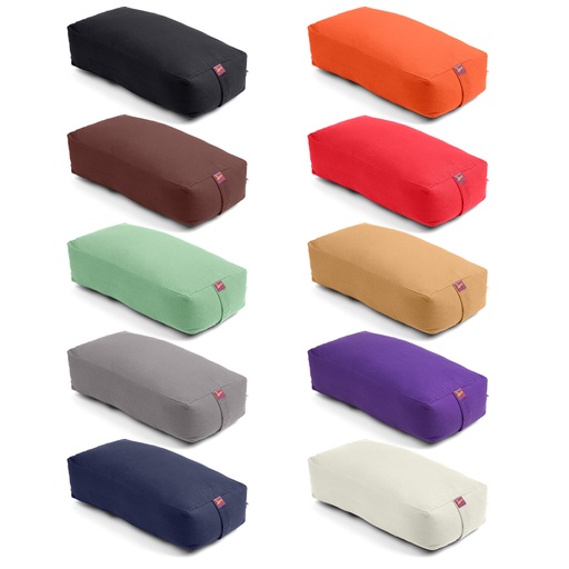 Yoga Bolster - Large Rectangular Cotton Filled - 1pc - Yogavni