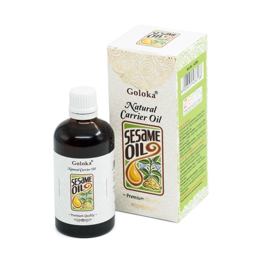 [8906051436138] Carrier Oil - Sesame 3.3oz/100ml Bottle - Goloka 