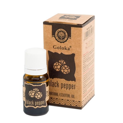 [8906051435261] Essential Oil - Black Pepper 10ml - Goloka 