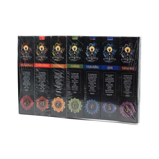 [8906051432901] Incense Sticks - Seven Chakra - Goloka 