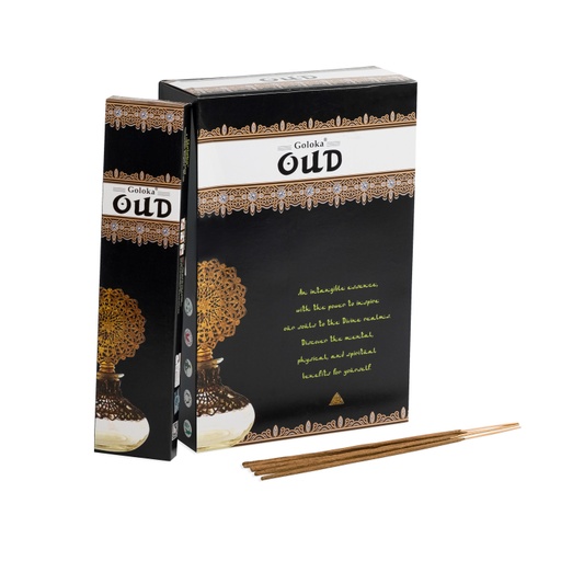 [8906051434325] Incense Sticks - Oudh Agar Wood 180g - Goloka