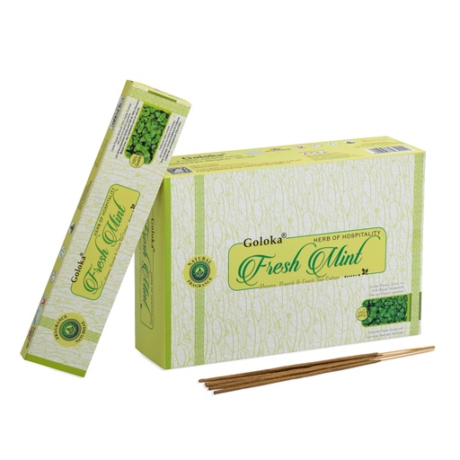 [8906051434240] Incense Sticks - Fresh Mint 180g - Goloka