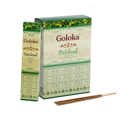 [8906051431621] Incense Sticks - Premium Patchouli 180g - Goloka