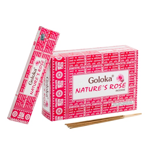 [8906051433120] Incense Sticks - Nature's Rose 180g - Goloka