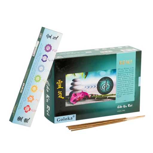 [8906051432406] Incense Sticks - Reiki Cho Ku Rei - Healing 180g - Goloka