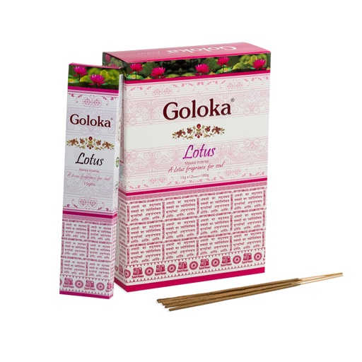 [8906051432062] Incense Sticks - Premium Lotus 180g - Goloka
