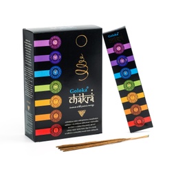 [8906051434301] Incense Sticks - Chakra Series 180g - Goloka