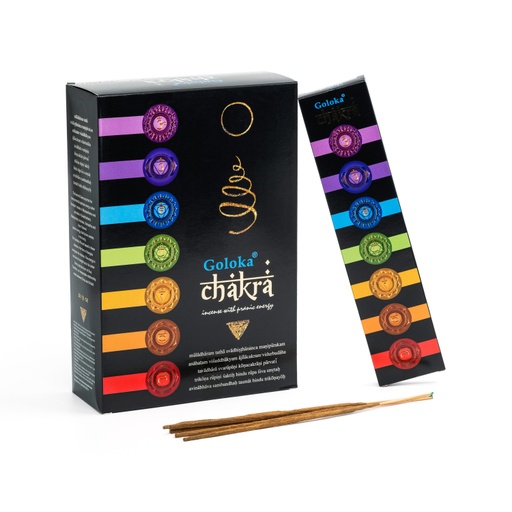 [8906051434301] Incense Sticks - Chakra Series 180g - Goloka