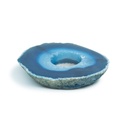 Crystals - Blue Agate - Sliced Candle Holder - Yogavni