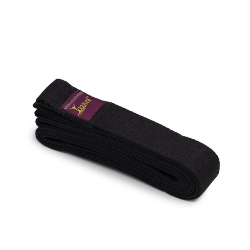 [617037784423] Yoga Strap - No Buckle 10ft Black - Yogavni