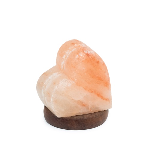 [638872917197] Himalayan Salt Lamp - USB Lamp 4in/10cm Heart - Yogavni