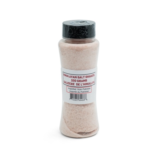 [770085894886] Himalayan Table Salt - Fine 550g Shaker - 1pc - Yogavni