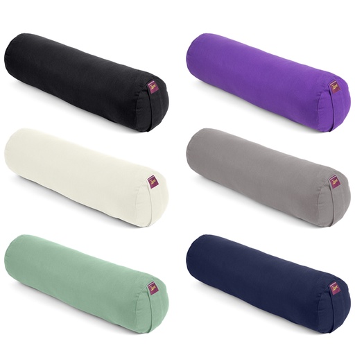 Yoga Bolster - Small Cylindrical Round Cotton Filled - 1pc - Yogavni 