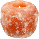 Himalayan Salt Tea Candle Holder - Natural 5in/12.5cm - 1pc - Yogavni 