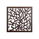 Wall Plaque - Tree Branches Square 24in x 24in/60cm x 60cm Wood - 1pc - Yogavni 
